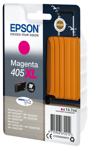 Epson 405XL DURABrite Ultra Ink ink cartridge 1 pc(s) Original High (XL) Yield Magenta Epson 405XL DURABrite Ultra Ink ink cartridge 1 pc(s) Original High (XL) Yield Magenta